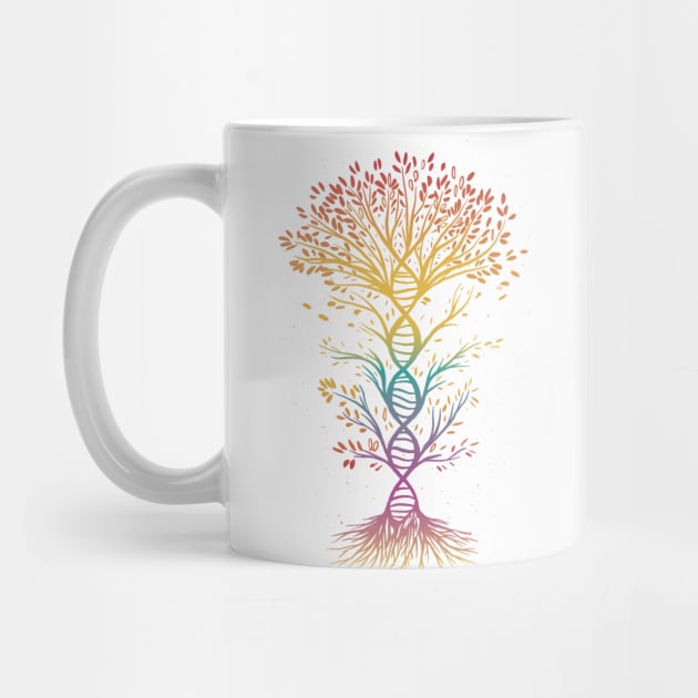 DNA Tee Tree of Life Genetics Biology Teacher Science by Popculture Tee Collection